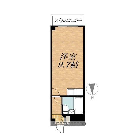 ニューライフ東2条(ワンルーム/6階)の間取り写真