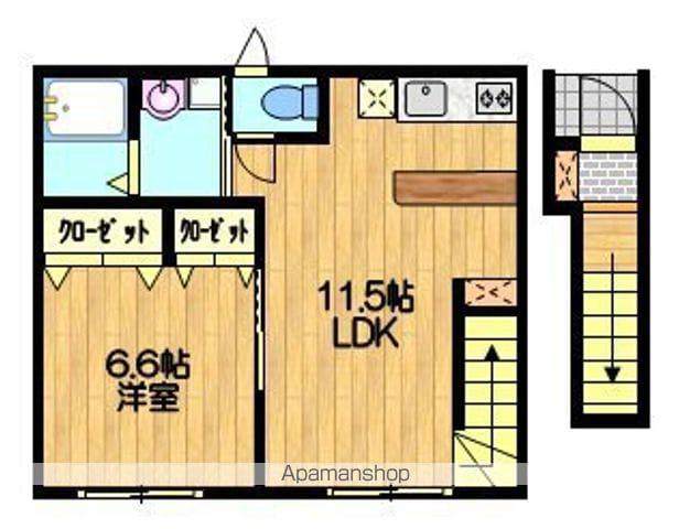 ラ・ルーチェ中央A(1LDK/2階)の間取り写真