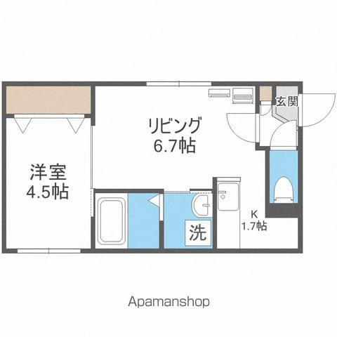 サクセス(1LDK/3階)の間取り写真