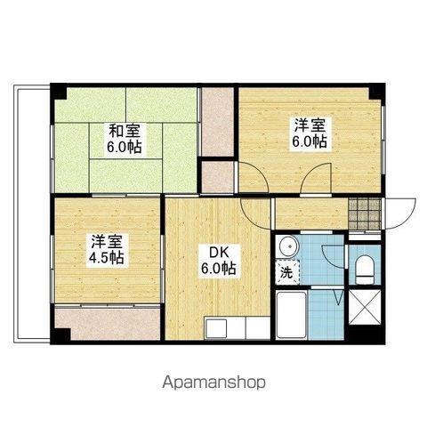 スミタスヴィレッジ和泉(3DK/8階)の間取り写真