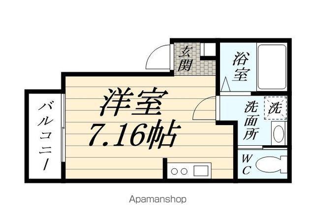 サンビレイ9(ワンルーム/3階)の間取り写真