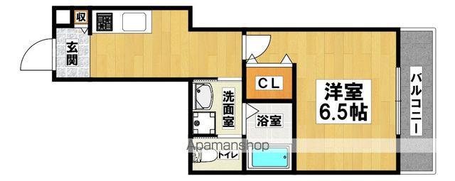 エルグランド津久野(1K/1階)の間取り写真
