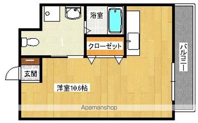 カシェット住吉(1K/8階)の間取り写真