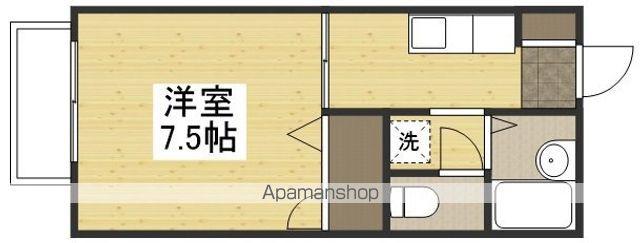 フェニックスC(1K/2階)の間取り写真