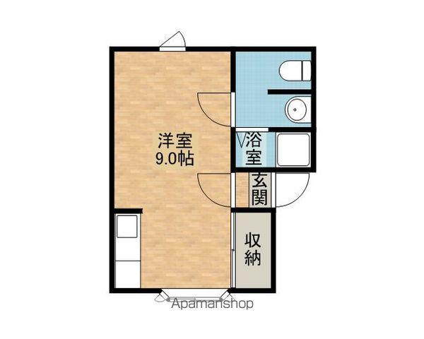 ウィンドヒルズ文京台A棟(ワンルーム/2階)の間取り写真