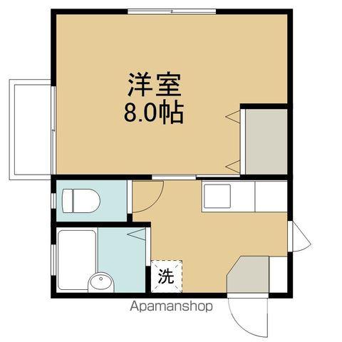 プレジールA(1K/2階)の間取り写真