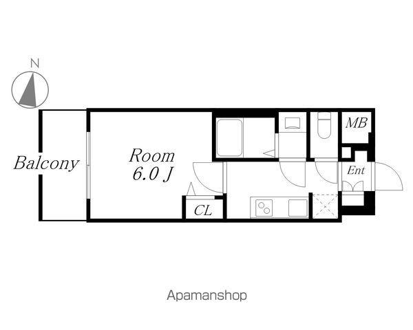 プレサンス太閤通駅前デュプル(1K/10階)の間取り写真