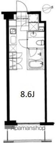 フレンシア麻布十番ノース 6階階 間取り