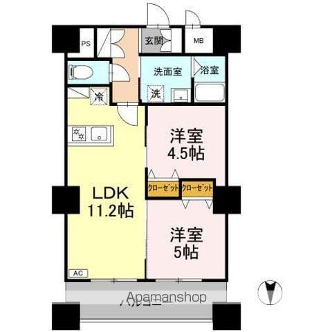 D-MEDICARE名古屋一社(2LDK/3階)の間取り写真