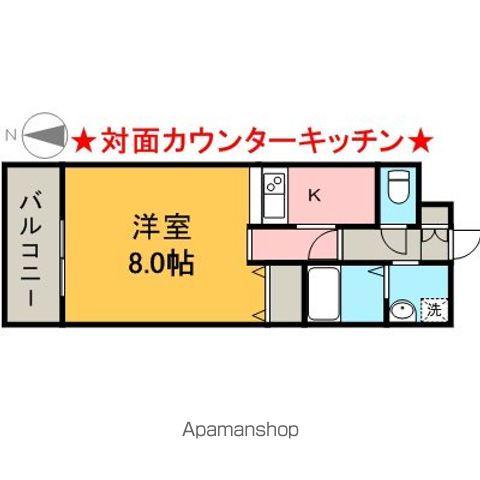 プレサンス新栄デコール(ワンルーム/6階)の間取り写真