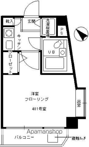 フェニックス荻窪(1K/5階)の間取り写真