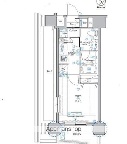 SYNEX赤塚駅前(1K/3階)の間取り写真