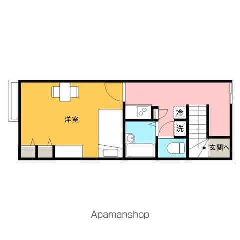 レオパレスカメリアⅡ(1K/2階)の間取り写真
