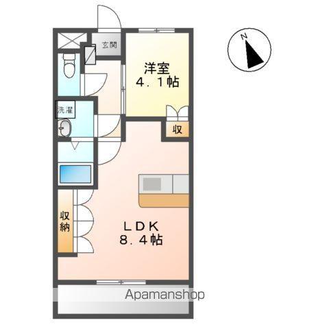 クレストール(1LDK/2階)の間取り写真
