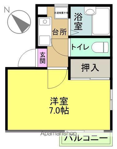 アーバンヒルズマンション(1K/2階)の間取り写真