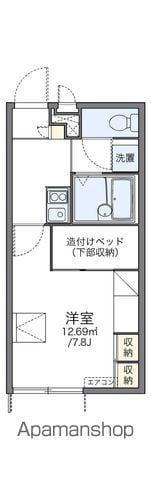 レオパレスグランドヒルズ(1K/1階)の間取り写真