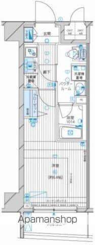 メインステージ高円寺(1K/2階)の間取り写真