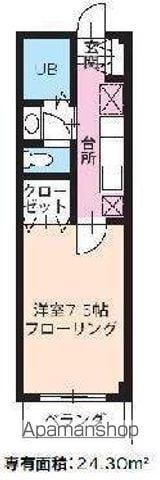 コーポマップ(1K/2階)の間取り写真