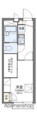 レオパレスウィステリアⅣ(1K/2階)の間取り写真