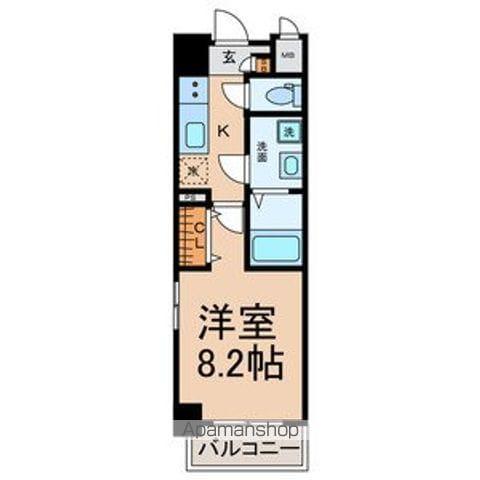 AXIS SAKURA(1K/2階)の間取り写真