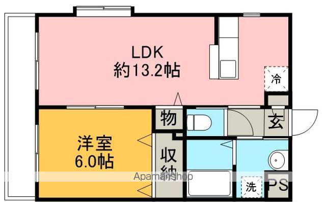 アルベージュ(1LDK/2階)の間取り写真