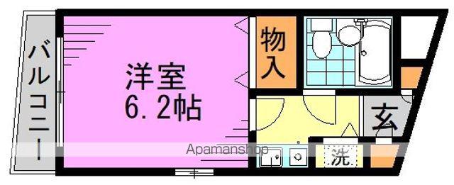 ライオンズマンション杉並高円寺(1K/2階)の間取り写真