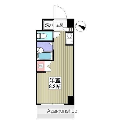 メゾン ド ディマンシェ(ワンルーム/3階)の間取り写真