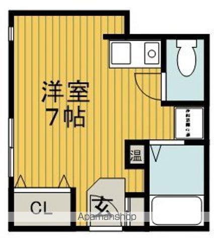 ルノン池田(ワンルーム/2階)の間取り写真