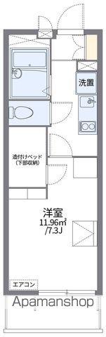レオパレスカーサフルーレ(1K/1階)の間取り写真