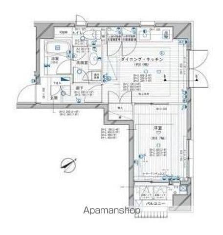 デュオ・スカーラ横濱山下町(1DK/7階)の間取り写真