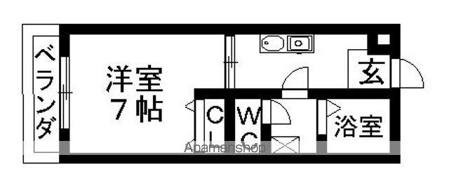 プリマベーラ(1K/3階)の間取り写真