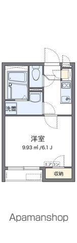 クレイノPEP GENKIDO(1K/2階)の間取り写真