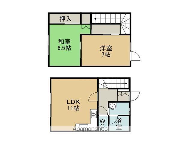 メゾネット英泉(2LDK)の間取り写真