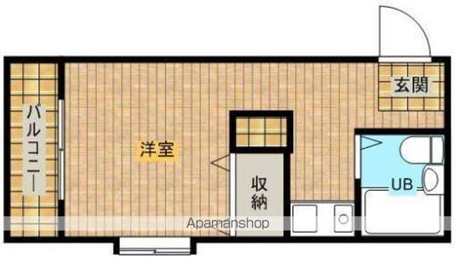 メゾン・ド・サンディーク(ワンルーム/2階)の間取り写真