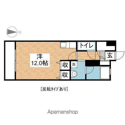 SAN MARINO(ワンルーム/9階)の間取り写真