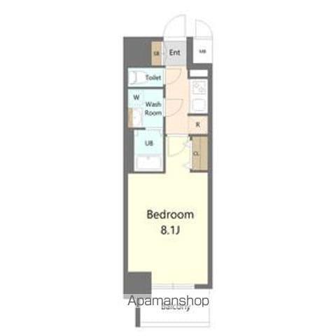 S-RESIDENCE堀田駅前FUTUR(1K/9階)の間取り写真