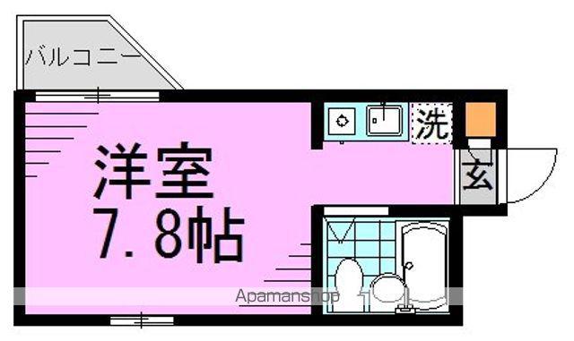 高円寺ヴィレッヂ(ワンルーム/3階)の間取り写真