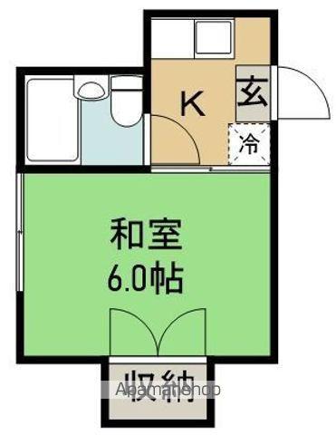 サンライズ鷺宮(1K/2階)の間取り写真