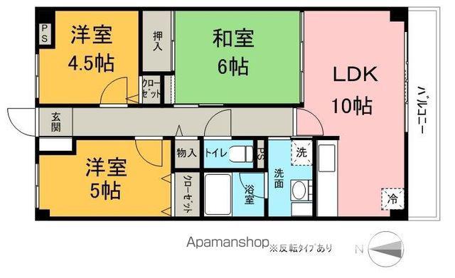 アビタシオン・ルラル(3LDK/3階)の間取り写真