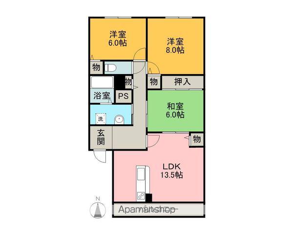 アミティ21(3LDK/2階)の間取り写真
