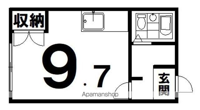 ドミールRAN(ワンルーム/3階)の間取り写真