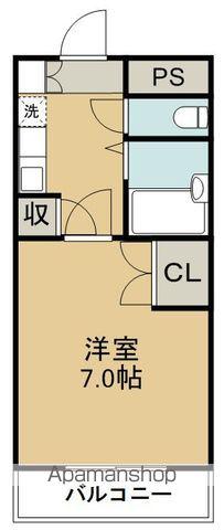 タセンビル2(1K/1階)の間取り写真
