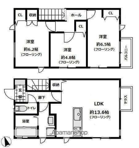 セピアコート(3LDK)の間取り写真
