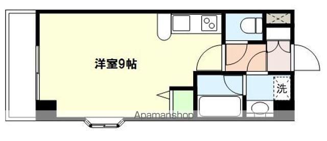 ラポール勾当台(ワンルーム/6階)の間取り写真