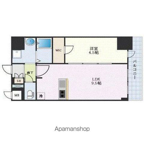 プレサンス DOMECITY コレーレ(1LDK/8階)の間取り写真