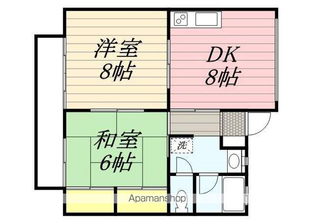 アベニュー泉(2DK/2階)の間取り写真