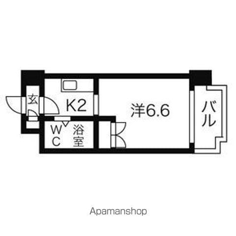 あおばビルN25(1K/6階)の間取り写真
