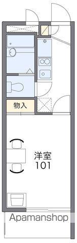 レオパレスハーモニーランドⅡ(1K/3階)の間取り写真