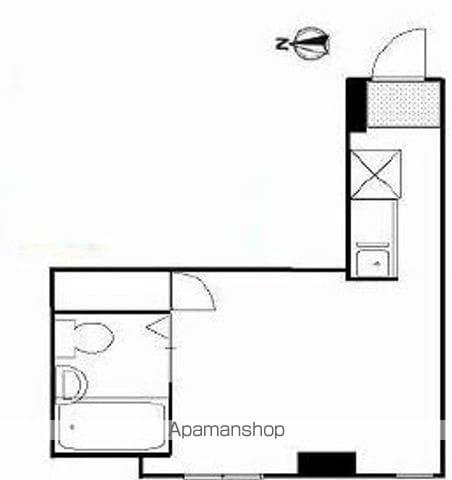 ベルビュー三軒茶屋(ワンルーム/2階)の間取り写真