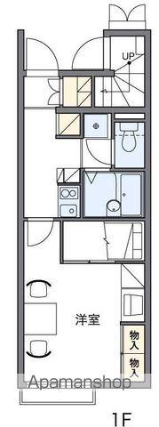 レオパレスF OHANA(1K/1階)の間取り写真